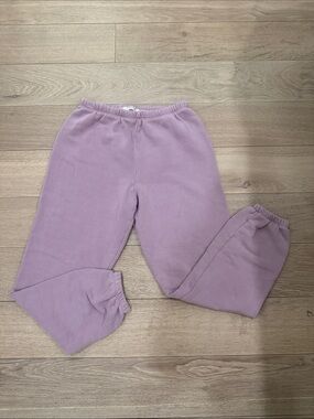 Perfectwhitetee fleece sweatpants purple